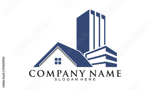 Apartment property elegant vector logo