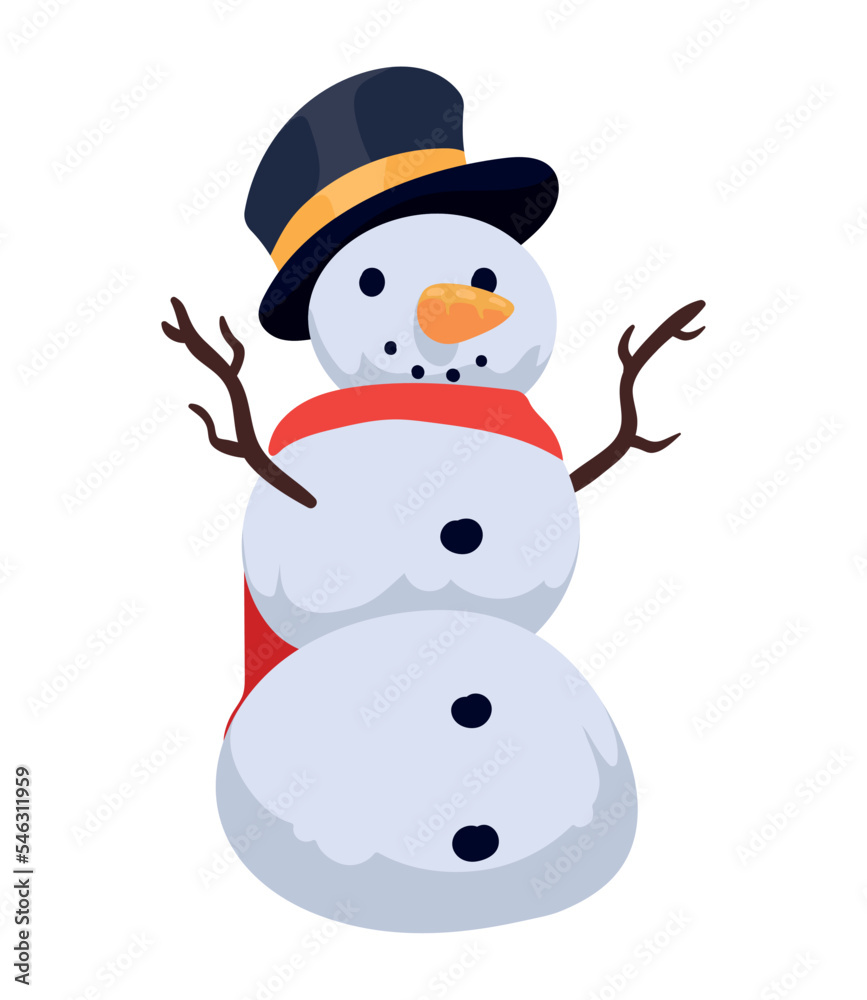 cute snowman character