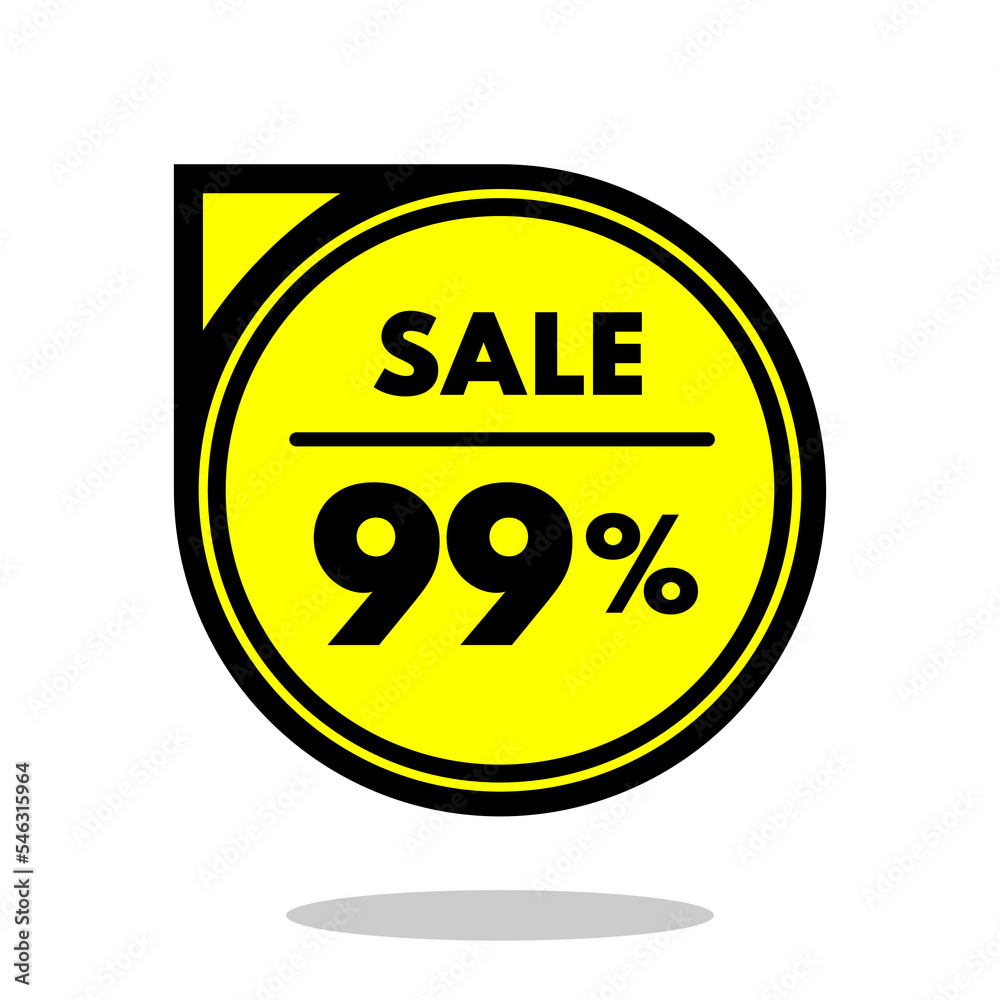sale 99% off black and yellow circular price stamp with indicator sale 99% off black and yellow circular price stamp with indicator