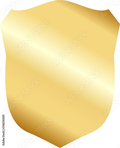 Gold Badge Label Design Illustration