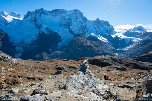 Beautiful landscape view and Mountain at Zermatt Switzerland. photo