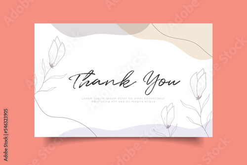 thank you card tempalte design
