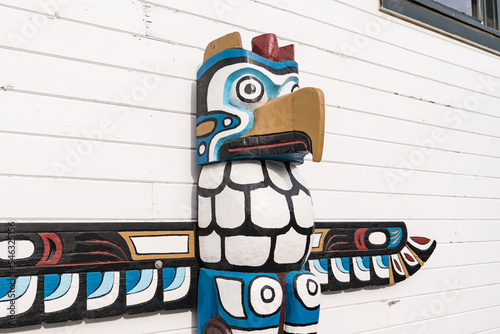 Native Alaskan Totem Pole photo