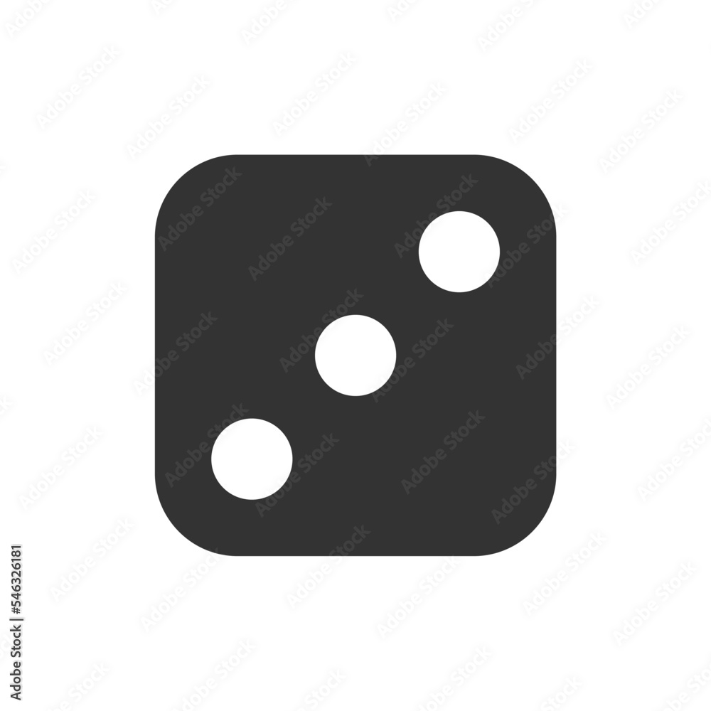 dice simple icon for game and lottery dice simple icon for game and lottery