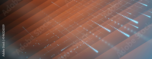Quantum processing. Deep learning artificial intelligence. Future new technology  for business or science presentation