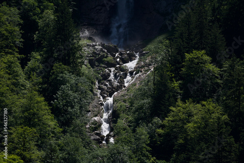 waterfall in the mountains, Berchtesgaden