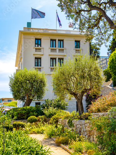 New National Museum in Villa Paloma seen from Princess Antoinette Park of Les Revoires quarter in Monte Carlo district of Monaco Principate photo