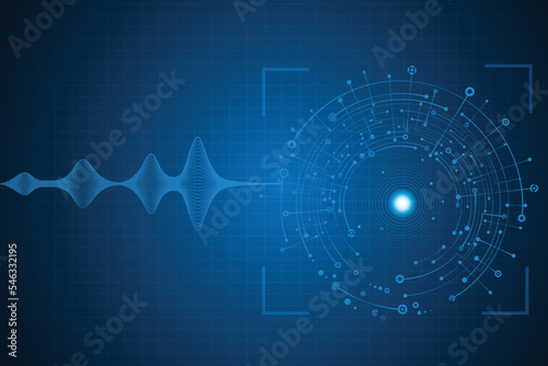 Particle style design. Illustration vector