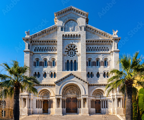 Cathedral of Our Lady of Immaculate Conception known as Saint Nicholas Cathedral in Monaco Ville royal old town district of Monaco