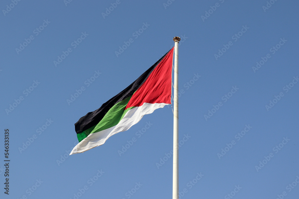 Aqaba, Jordan - the Flag of the Great Arab Revolt (Gulf of Aqaba)