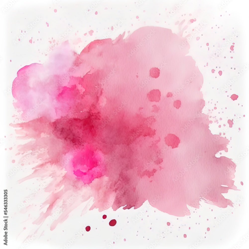 Abstract Pink Watercolor On White Background And This Is Watercolor Splash. High quality illustration