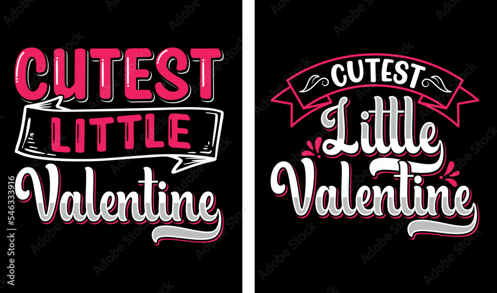 Valentine's day love mom girls typography t-shirts design