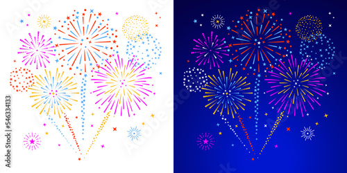 Background design with fireworks