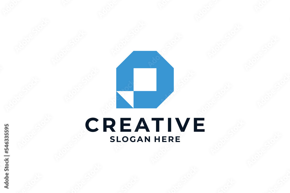 Creative letter O logo design template.