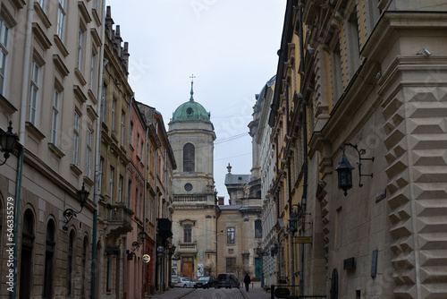 beautiful view of the streets of lviv