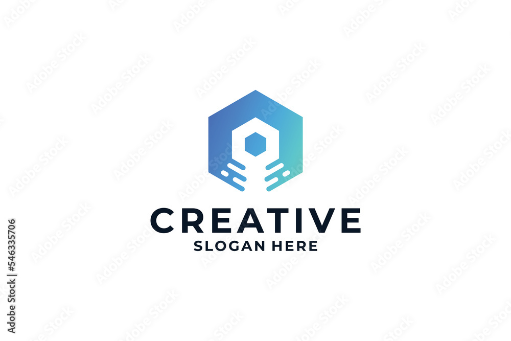 Letter O logo design combine with dot, connection, molecule, connection concept. Letter O logo design combine with dot, connection, molecule, connection concept.