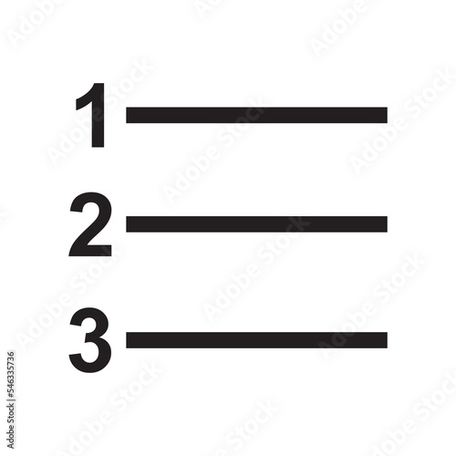 number list format in ascending sequence order