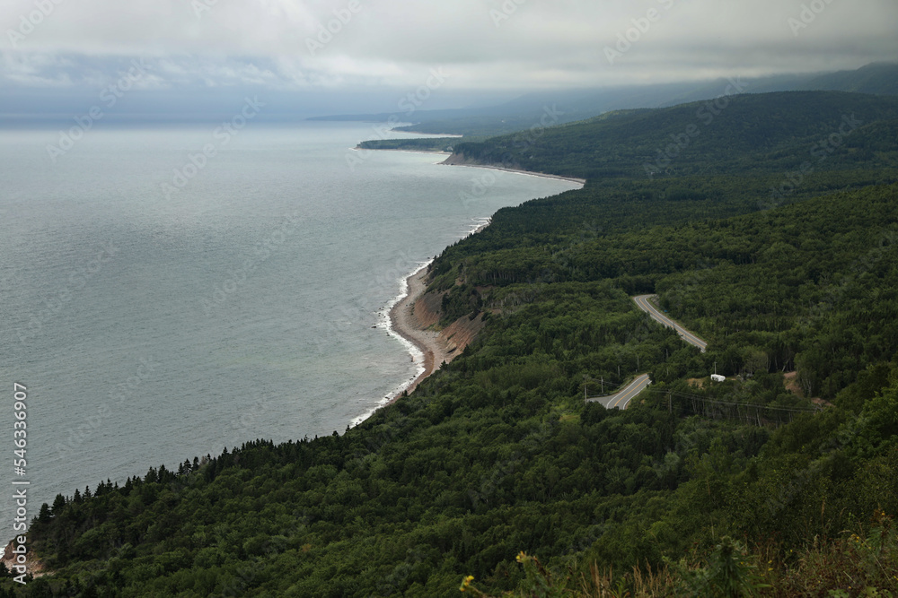 Coastal view along the Cabot Trail, Nova Scotia, Canada