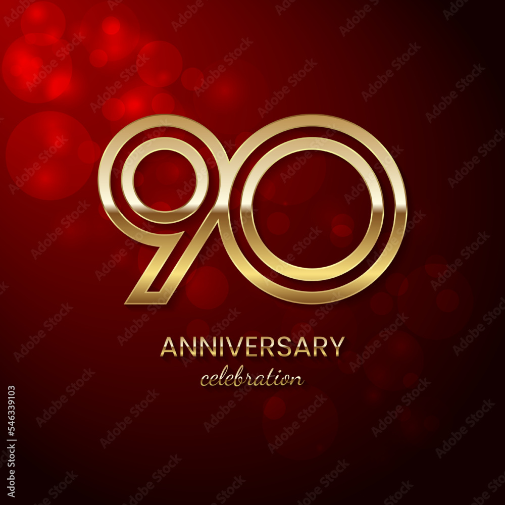 90th-anniversary-celebration-birthday-logo-design-with-gold-color-text