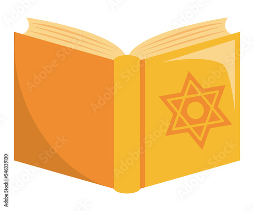 book with jewish star
