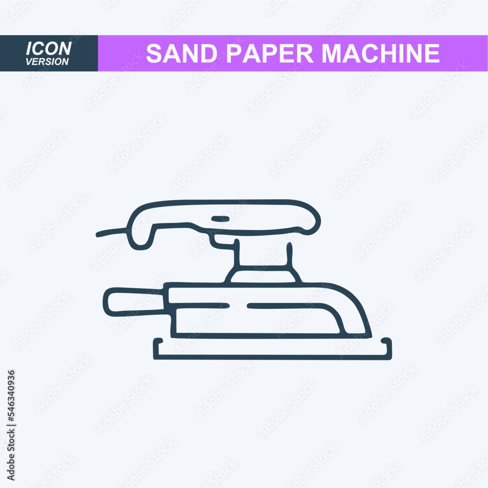 sand paper machine icon vector sign symbol sand paper machine icon vector sign symbol