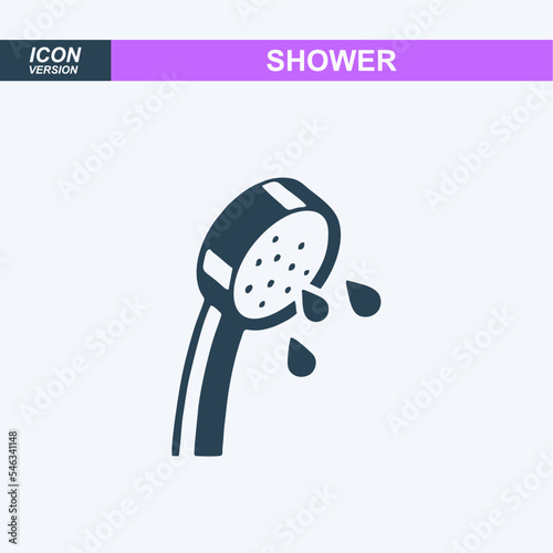 shower icon vector sign symbol