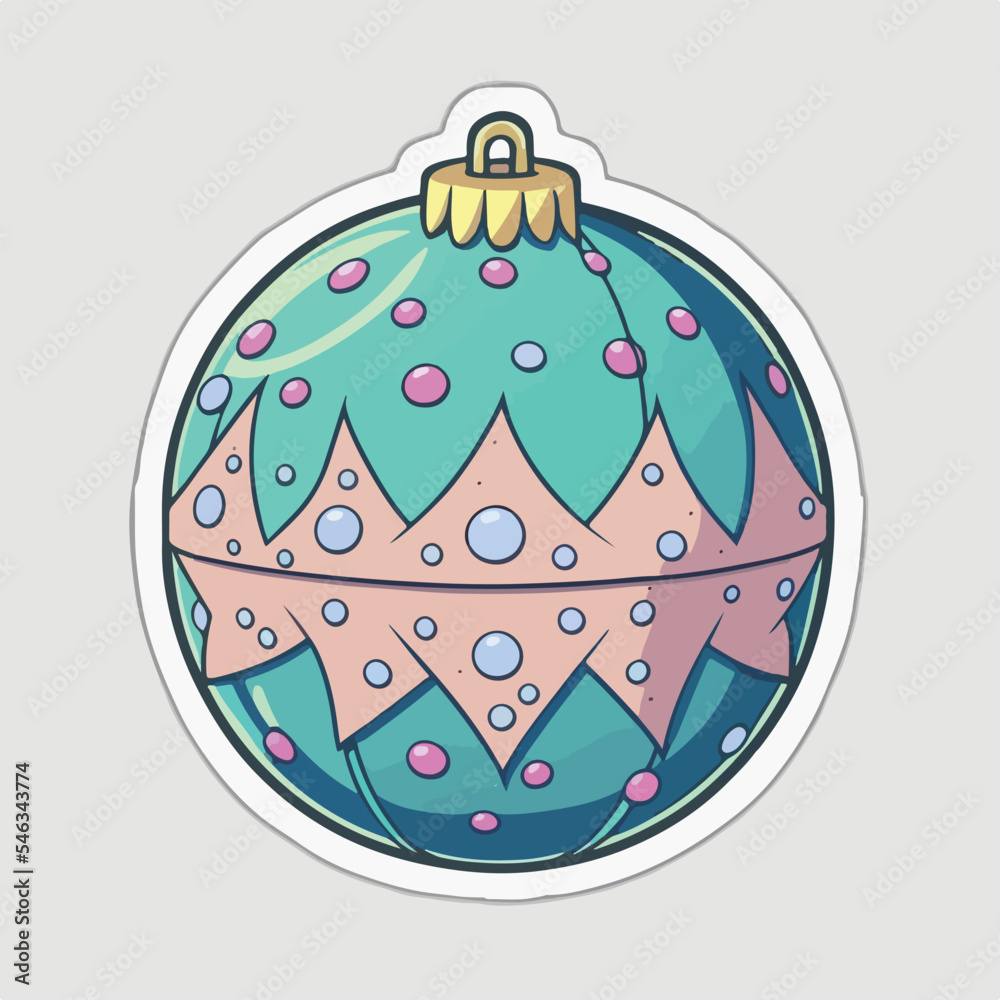 Sticker template with christmas ball,xmas balls ornament stickers. Winter collection Sticker template with christmas ball,xmas balls ornament stickers. Winter collection