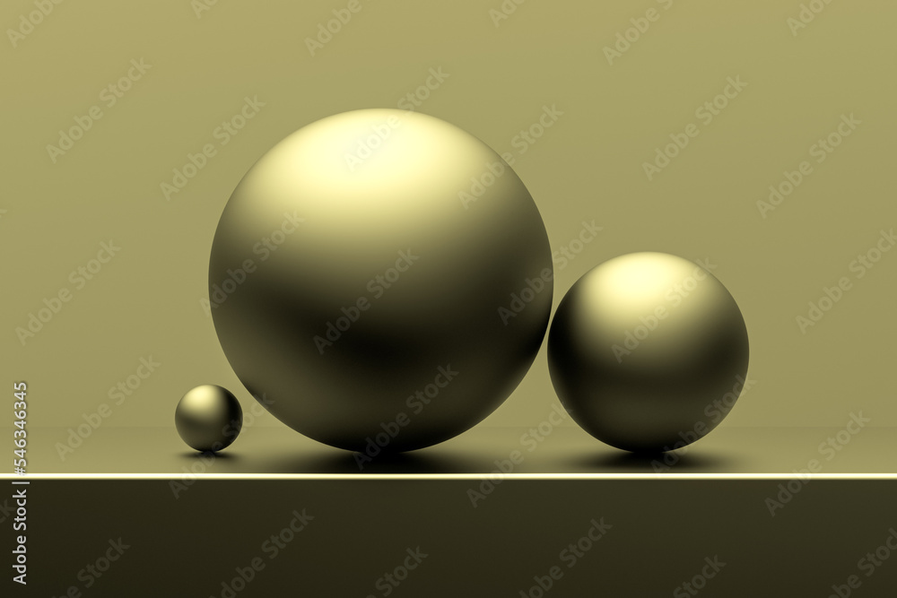 Balloons golden concept abstract.Metallic balloons golden color. 3D render. Balloons golden concept abstract.Metallic balloons golden color. 3D render.
