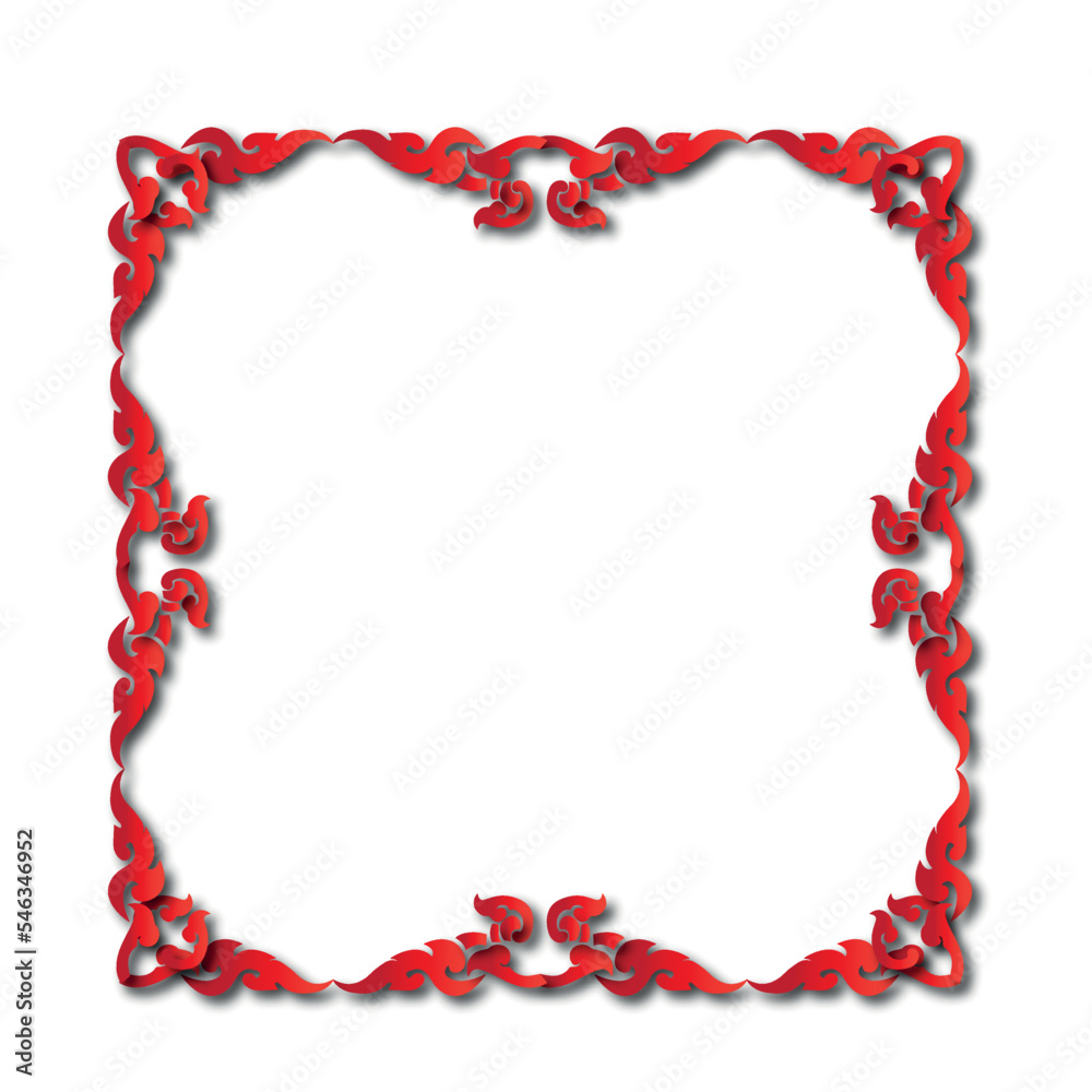 Obraz premium Frame, in the style of an ornament, Vector illustration eps 10, Art. 