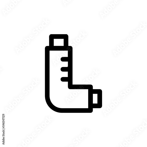 asthma icon vector sign symbol