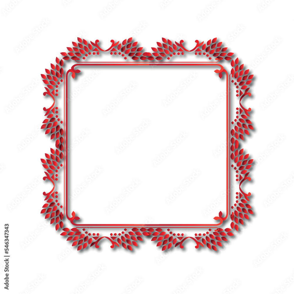 Frame, in the style of an ornament, Vector illustration eps 10, Art.	