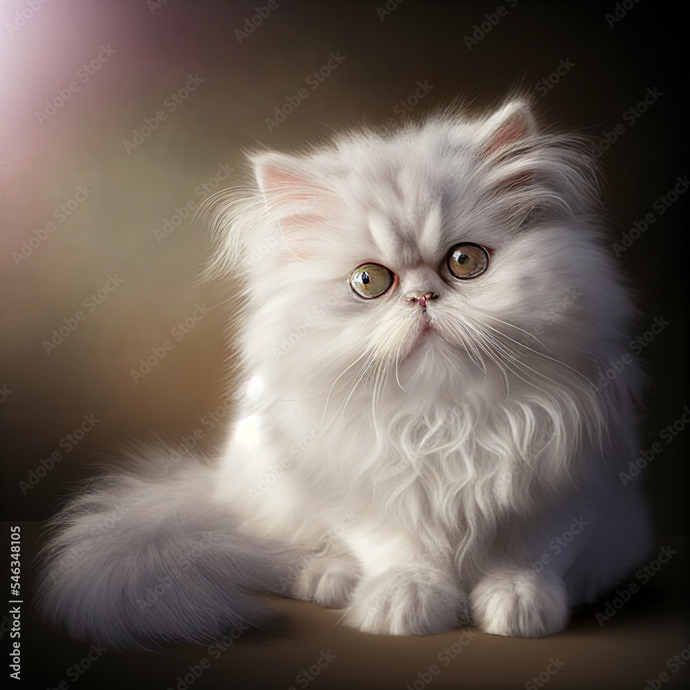 Persian. Portrait of a persian kitten. Cat portrait