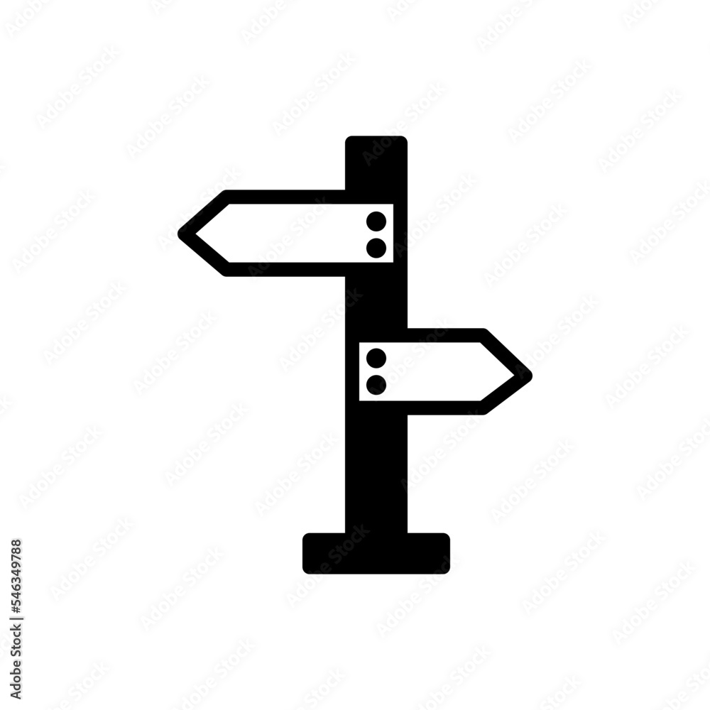Road sign icon flat style trendy Road sign icon flat style trendy