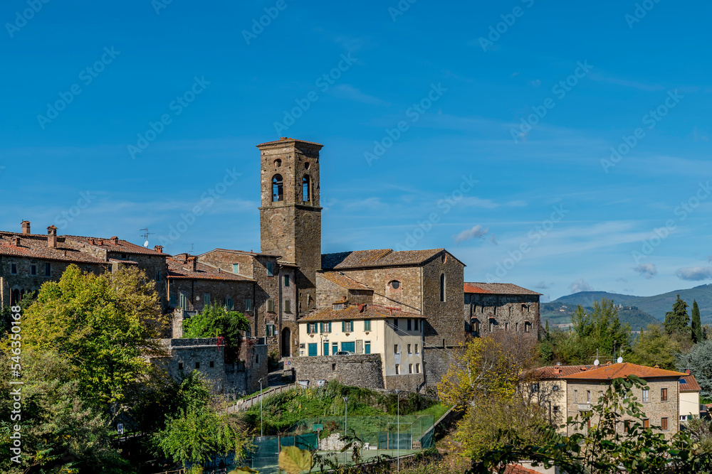 The ancient church of San Fedele in the historic center of Poppi, Arezzo, Italy The ancient church of San Fedele in the historic center of Poppi, Arezzo, Italy
