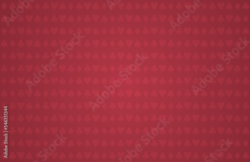 Red casino table background. Vector texture design.