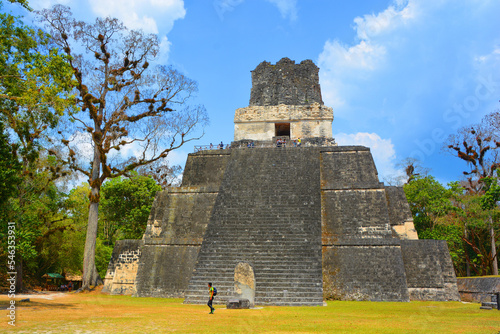  The archaeological site of the pre-Columbian Maya civilization in Tikal National Park   Guatemala The park is UNESCO World Heritage Site since 1979