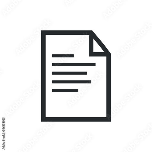 document icon, page vector, paper icon