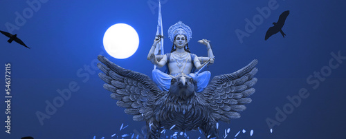Blue Dreamy Vishnu god wallpaper big statue of god vishnu image hd. photo