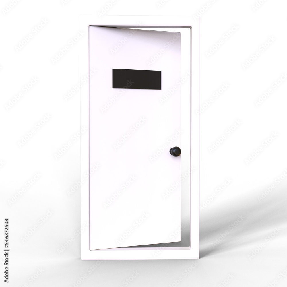 3d render door room entrance with door frame 3d render door room entrance with door frame
