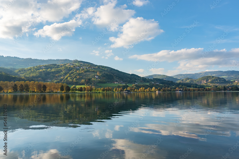Lake Stubenbergsee in Styria, Austria