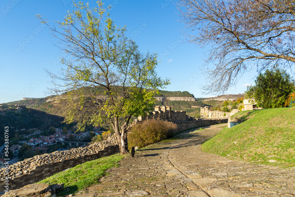 Ruins of medieval stronghold Tsarevets, Veliko Tarnovo, Bulgaria