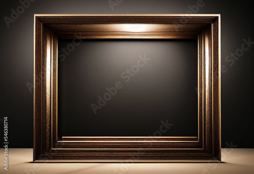Old wooden picture frame