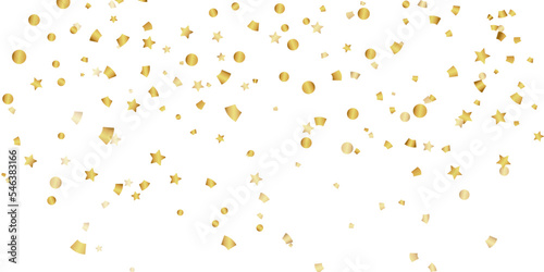 celebration background with gold confetti