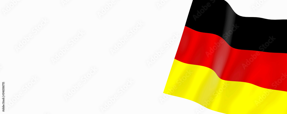 Flaga Niemiec baner Germany flag banner - obrazy, fototapety, plakaty 