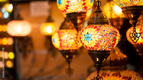 Photography Lighting products sold in Istanbul Grand Bazaar, traditional Turkish lamps, tour