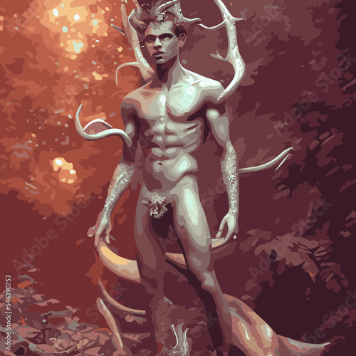 Canvastavla A Dryad Made of Stone
