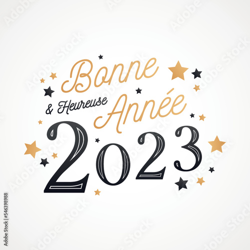 Bonne et heureuse année 2023 - Carte de voeux
