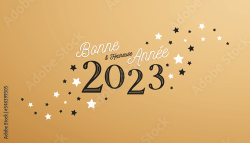 Bonne et heureuse année 2023 - Carte de voeux