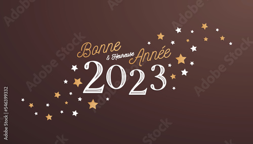 Bonne et heureuse année 2023 - Carte de voeux