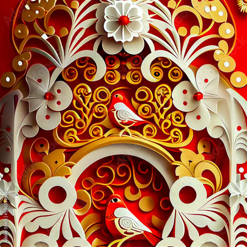 red origami
